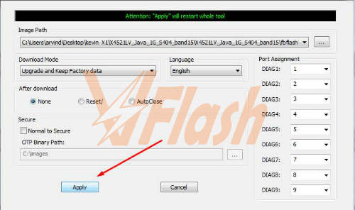 Cara Flash Advan S4D Firmware Stock ROM via Broadcom Multi Downloader Tool